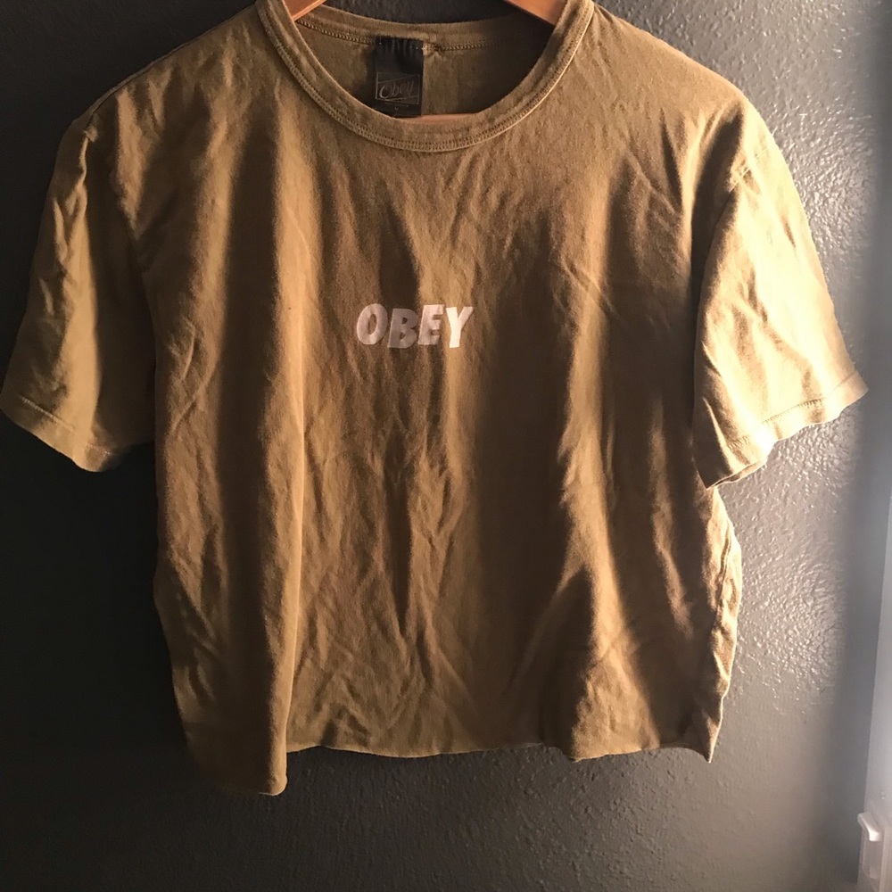 Obey Cut Cropped Tee